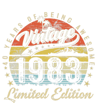 40 Year Old Gifts Vintage 1983 Limited Edition 40th Birthday Kids Long Sleeve Shirt