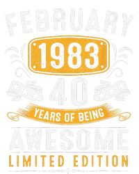 40 Years Old Gifts Vintage February 1983 40th Birthday T-Shirt