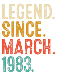 40 Years Old Vintage Legend Since March 1983 40th Birthday T-Shirt