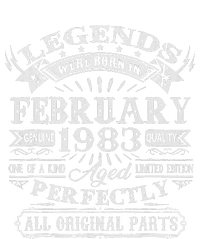 40th Birthday Gift Legends Born In February 1983 40 Year Old Cute T-Shirt