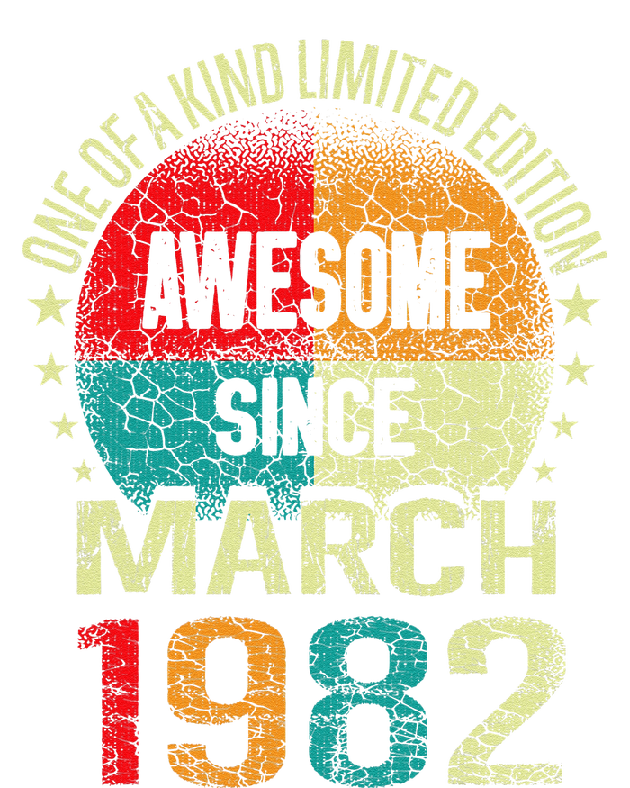 41 Year Awesome Since March 1982 Vintage 41st Birthday Gifts T-Shirt