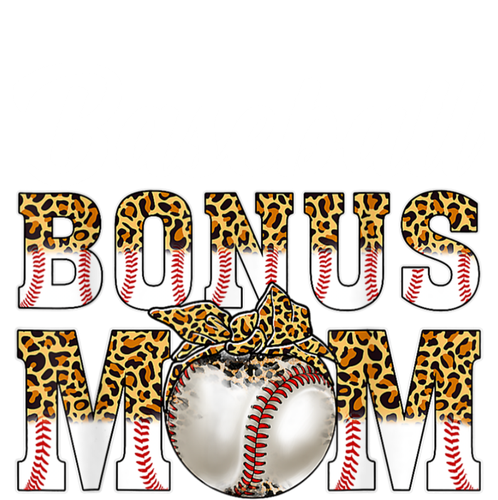 Baseball Bonus Mom Game Day Leopard Baseball Mothers Day Striped Beanie with Solid Band