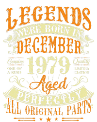 43th Birthday Gift 43 Years Old Legends Born December 1979 Cropped Pullover Crew