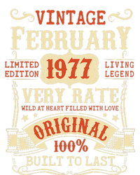 46th Birthday Vintage February 1977 46 Year Old Women T-Shirt