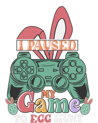 I Paused My Game To Egg Hunt Easter Funny Gamer Boys Kids Pom Pom 12in Knit Beanie