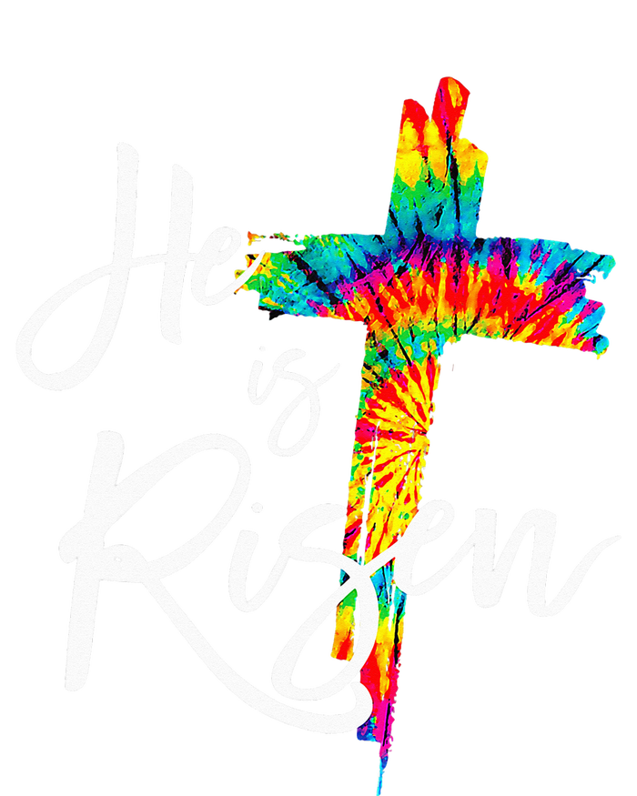 Happy Easter Day He Is Risen Jesus Christian Cross Tie Dye T-Shirt