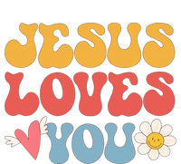 Groovy Jesus Loves You Christian 70's Hippie T-Shirt