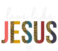 Happy Valentine's Day Christian Leopard Love Like Jesus Button