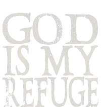 vintage God Is My Refuge Jesus Christian Bible Women's Racerback Tank