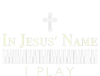 In Jesus Name I Play Guitar Christian Music Player Long Sleeve Shirt