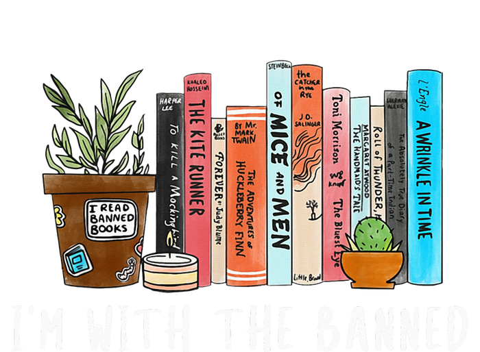 I'm with The Banned Books I Read Banned Books Lovers T-Shirt