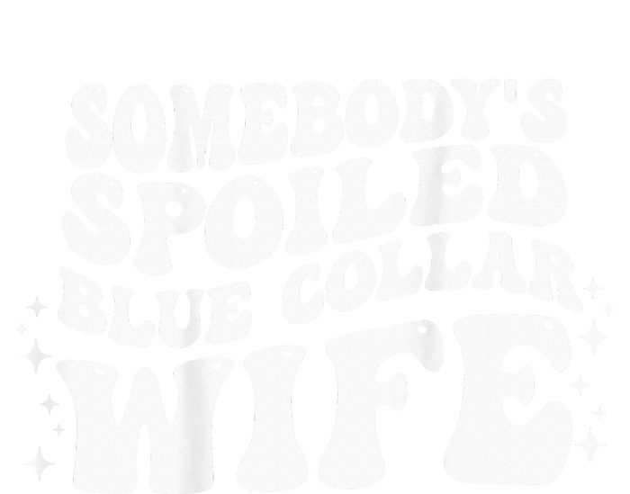 Somebodys Spoiled Blue Collar Wife Groovy Mother's Day Tote Bag