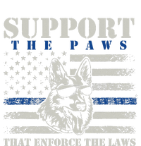 Support The Paws That Enforce The Laws German Shepherd Pom Pom 12in Knit Beanie