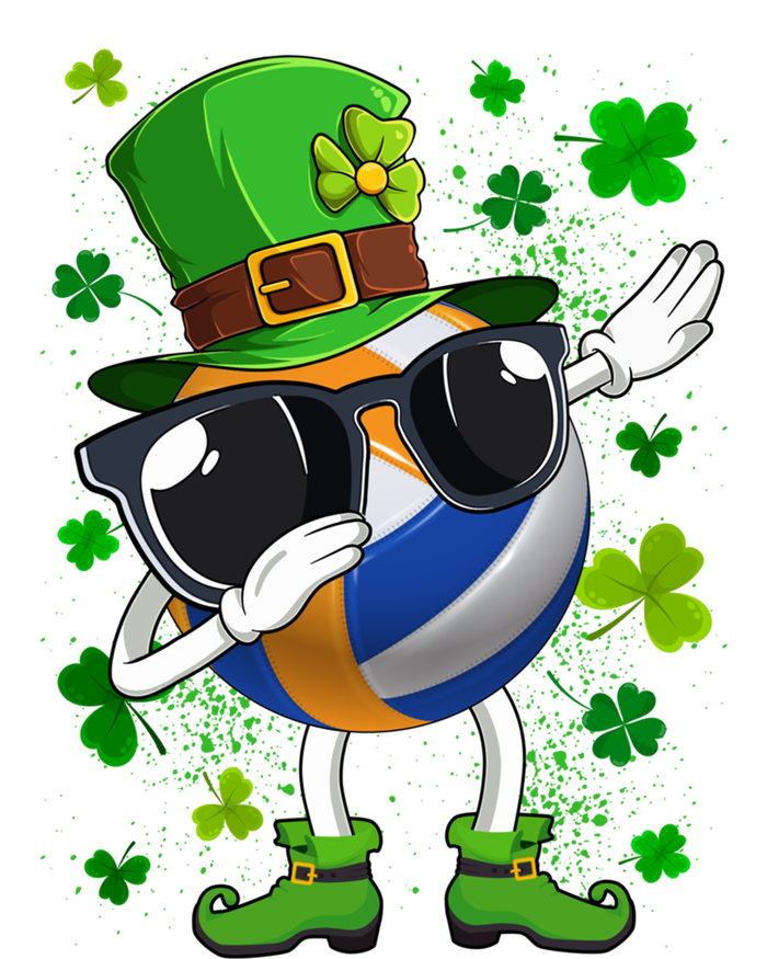 Dabbing Volleyball Ball Leprechaun St Patrick's Day Gift T-Shirt