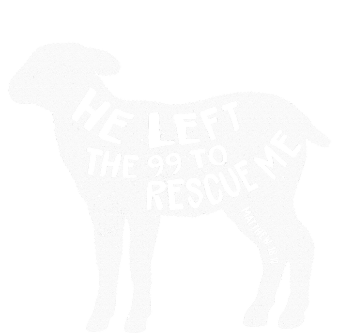 He Left The 99 To Rescue Me Matthew 1812 Lamb Christian Kids Long Sleeve Shirt