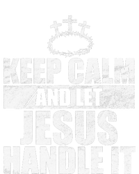 Vintage Retro Keep Calm And Let Jesus Handle it God Believer Ladies Essential Flowy Tank