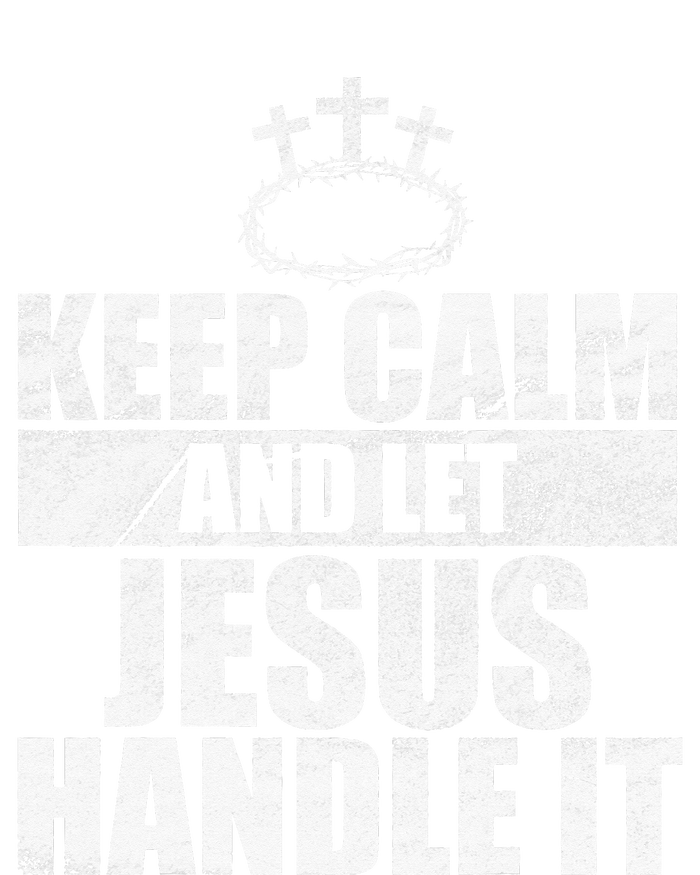 Vintage Retro Keep Calm And Let Jesus Handle it God Believer Ladies Essential Flowy Tank