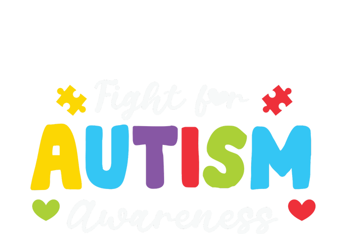 Fight For Autism Awareness Puzzle Gift Autism Awareness Day T-Shirt