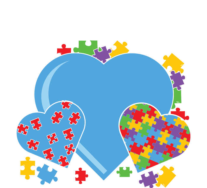 Autism Hearts Autism Awareness Puzzle Gift T-Shirt