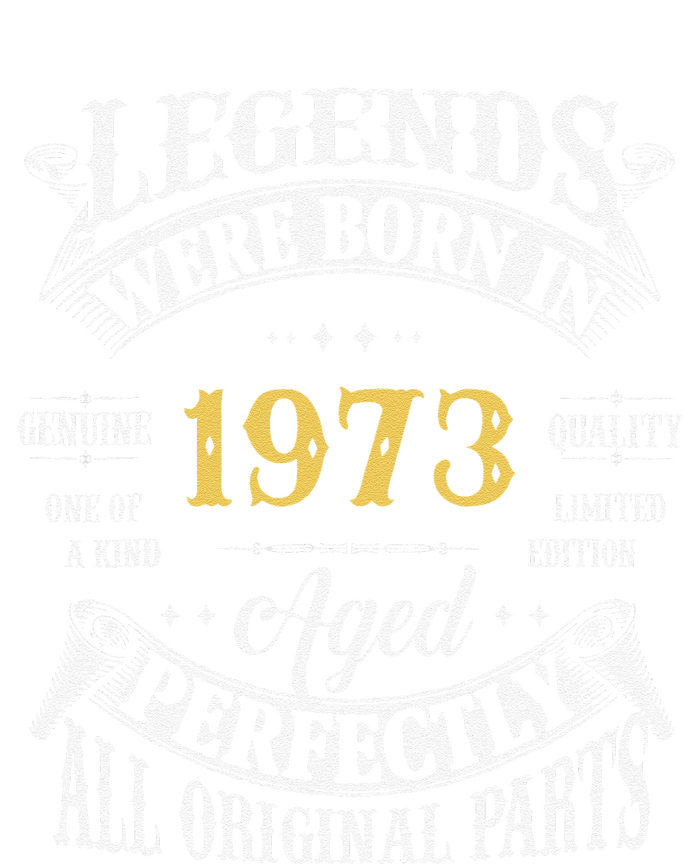 50th Birthday Vintage Legends Born In 1973 50 Years Old Cute 7-Panel Snapback Hat