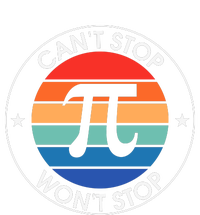 Can't Stop Pi Won't Stop Pi Day Vintage Retro Math Lover PosiCharge Competitor Tank