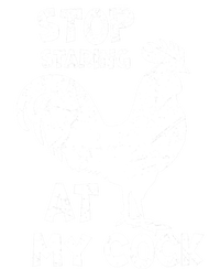 Stop Staring At My Rooster Funny Chicken Farmer Valucap Bio-Washed Visor