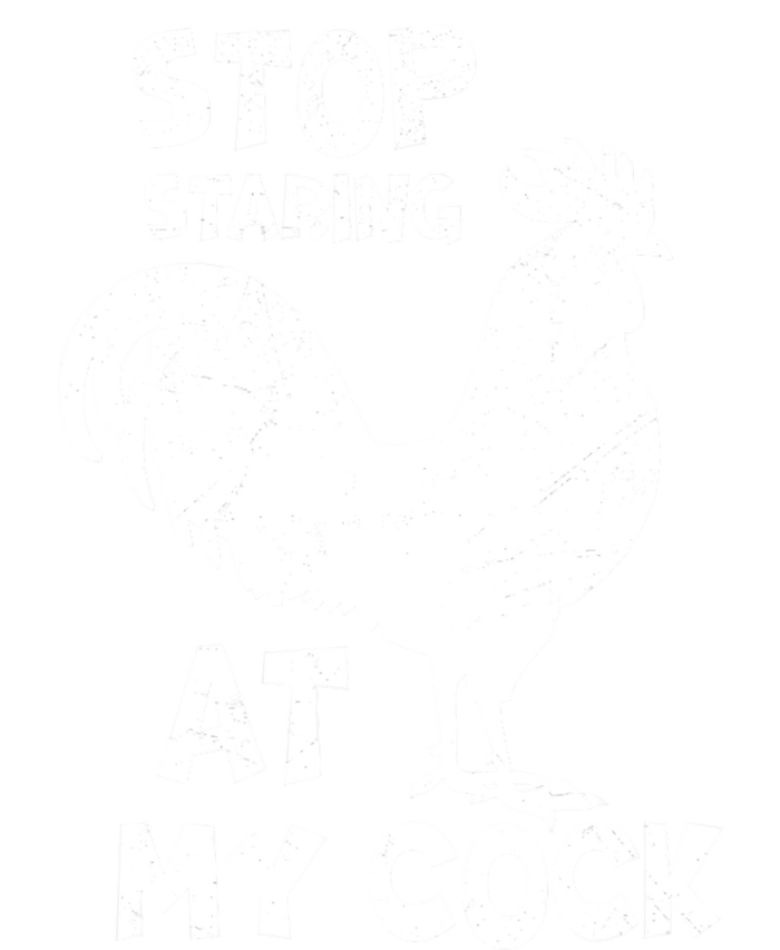 Stop Staring At My Rooster Funny Chicken Farmer Valucap Bio-Washed Visor