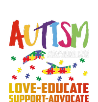 Autism Awareness Love Educate Support Advocate Puzzle Gift Infant Fleece One Piece