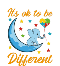 It's Ok To Be Different Cute Elephant Autism Awareness Month Gift Full-Length Apron With Pockets