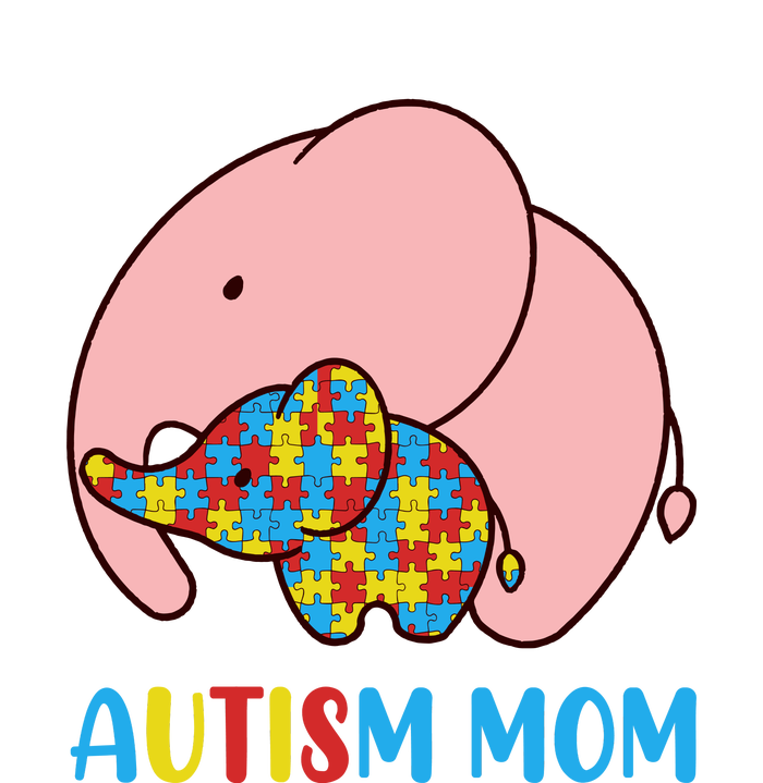 Autism Mom Elephant Autism Awareness Month Gift Womens CVC Long Sleeve Shirt