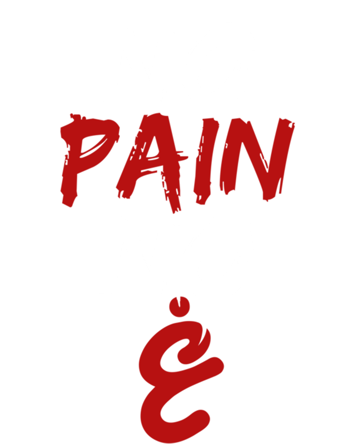 No Pain No Gain Funny Arabic Motivational Gym Gift Tall Long Sleeve T-Shirt