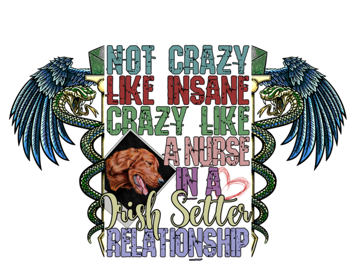 Not Crazy Like Insane Crazy Like A Nurse Irish Setter Lover Gift Mesh Reversible Basketball Jersey Tank