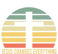 Vintage Retro Sunset Christian Jesus Changes Everything T-Shirt