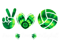 Peace Love Volleyball Player Tie Dye St Patrick's Day Gift Full Zip Hoodie