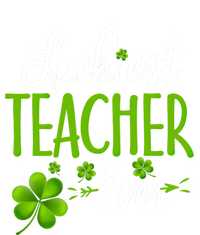 Luckiest Teacher Ever Shamrock Irish Teacher St Patricks Day Gift T-Shirt