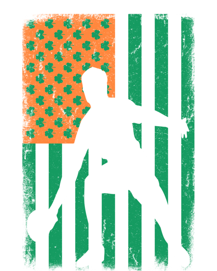 Ping Pong Irish American Flag St Patrick's Day Table Tennis Funny Gift Premium T-Shirt