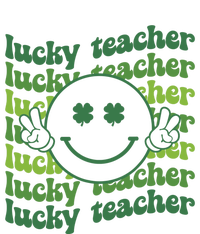 Lucky Teacher Retro Groovy Saint Patrick's Day Funny Irish Meaningful Gift Women's T-Shirt