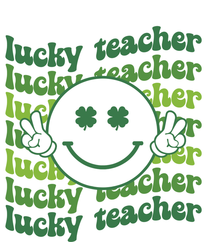 Lucky Teacher Retro Groovy Saint Patrick's Day Funny Irish Meaningful Gift Women's T-Shirt