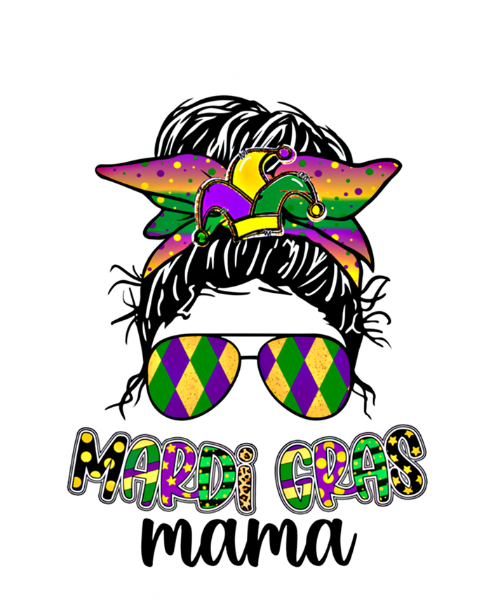 Messy Bun Hair Glasses New Orleans Carnival Mardi Gras Mama Funny Gift Poster