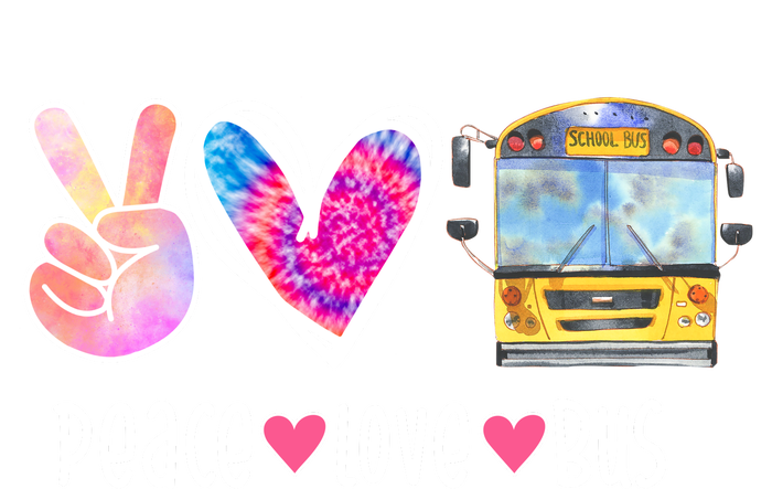 Peace Love Bus Gift For Bus Driver T-Shirt