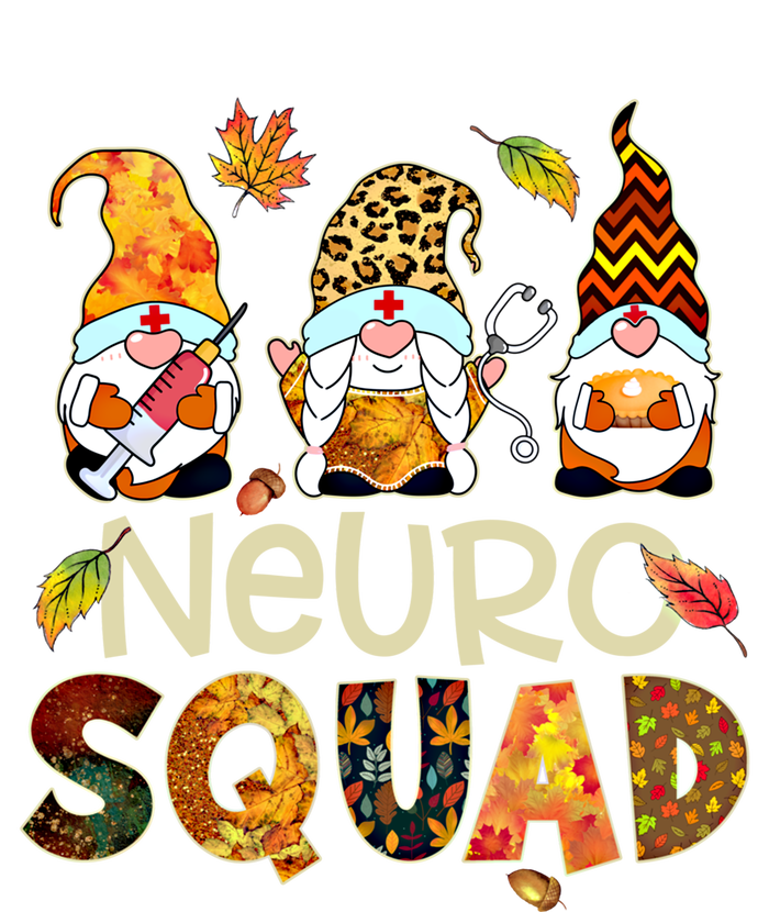 Neuro Squad Gnome Nurse Leopard Thanksgiving Stethoscope Gift T-Shirt