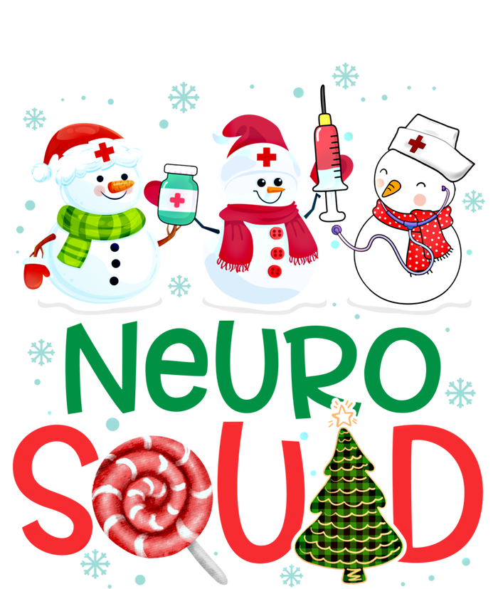 Neuro Squad Snowmies Nurse Stethoscope Christmas Pine Plaid Cute Gift Sustainable Knit Beanie