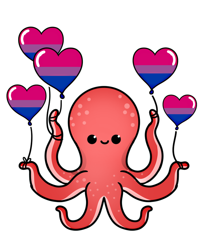 Octopus Balloon Bisexual Pride Gift Sweatshirt