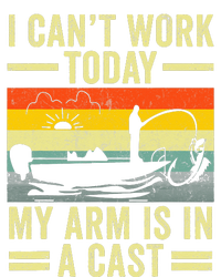 Fisherman I Can't Work Today My Arm Is in Cast Funny Fishing T-Shirt