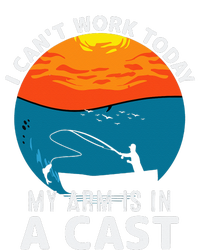 Fisherman I Can't Work Today My Arm Is in Cast Funny Fishing Poster