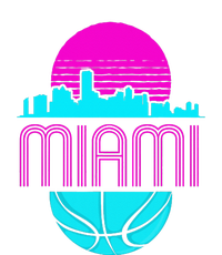 Vintage Miami Florida Cityscape Retro Basketball Ladies Essential Tank