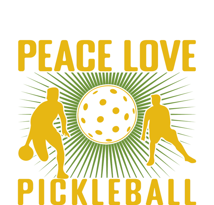 Peace Love Pickleball Sport Gift Insulated Varsity Jacket