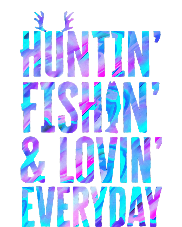 Huntin' Fishin' and Lovin' Everyday Hunting Fishing Loving Women's Tri-Blend 3/4-Sleeve Raglan Shirt