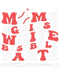 Moms Against White Baseball Pants Baseball Season Mom City Backpack