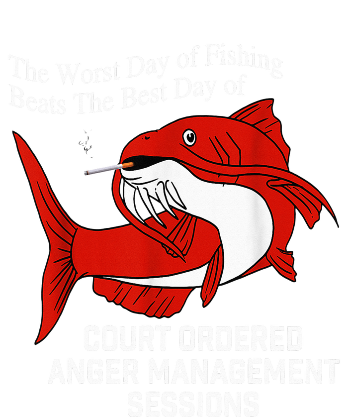 The Worst Day of Fishing Beats The Best Day of Court Ordered Womens Funnel Neck Pullover Hood